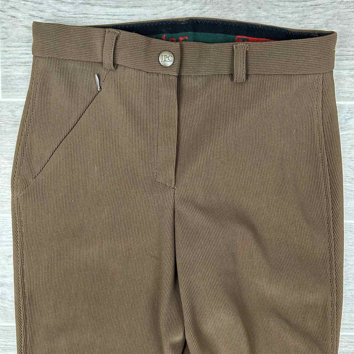 TuffRider Low Rise Rib Knee Patch Breeches, Size 24 L