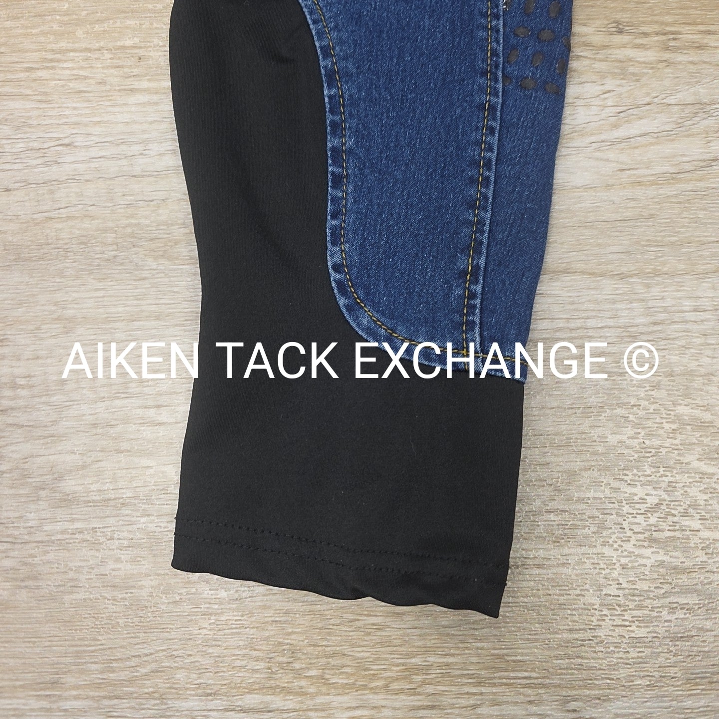 Denim Silicone Grip Full Seat Breeches, Size 30