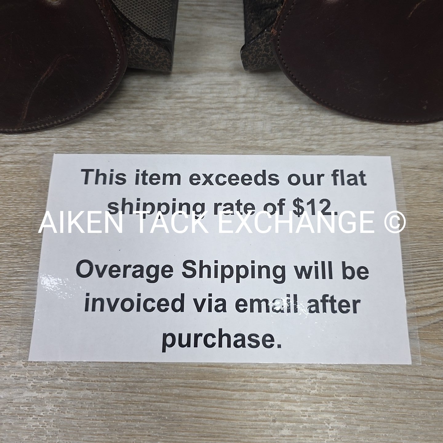 Tucker Ergobalance Hooded Western Stirrups, Missing Rubber Foot Cushion
