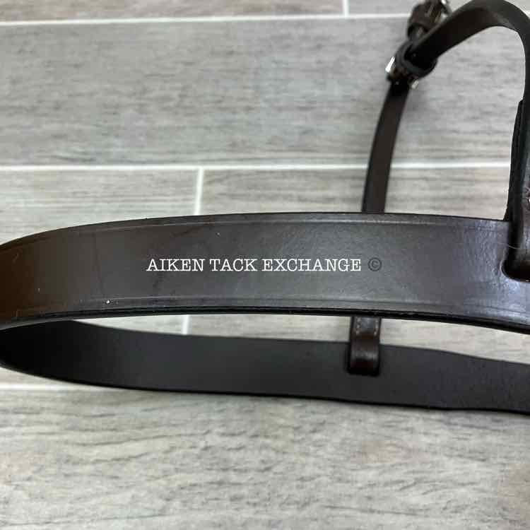 KL Select Black Oak Flat Noseband for Monocrown Bridle, Oversize