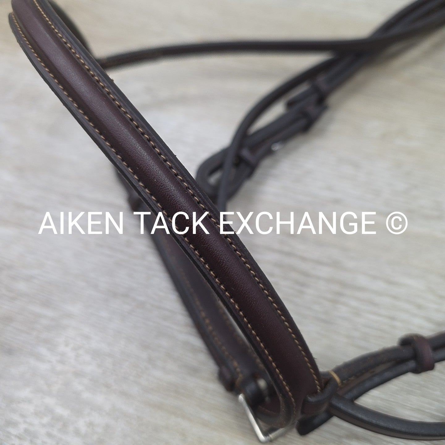 Edgewood Plain Raised Bridle, No Reins, Brown, Size Full