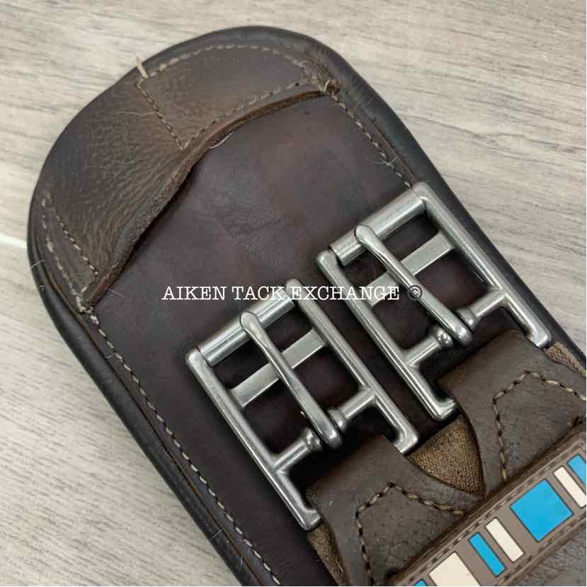 Voltaire Padded Leather Anatomic Short Girth, Brown, 24" (has blemishes)