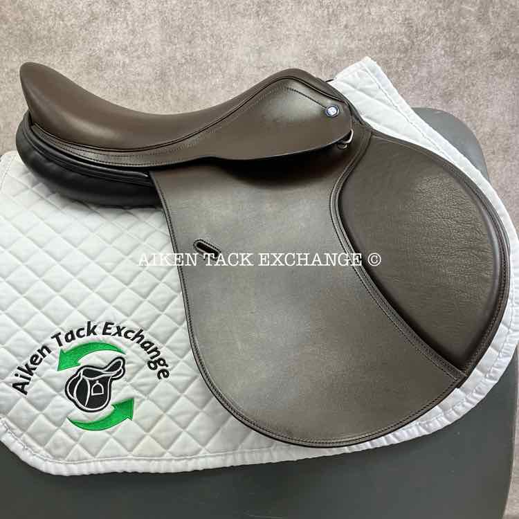 2013 Barnsby Aurora Close Contact Jump Saddle, 17" Seat, Medium Tree, Foam Panels