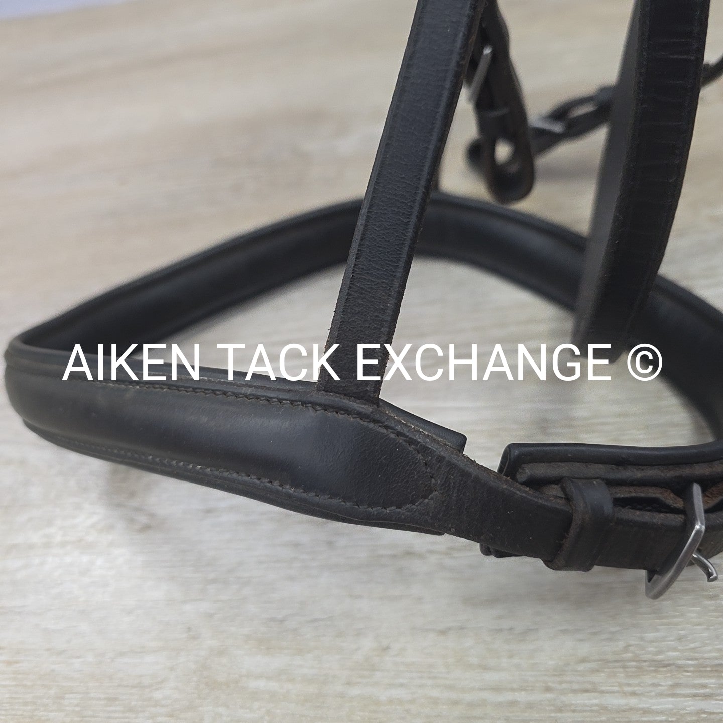 Plain Raised Bridle, Missing Flash Strap, No Reins, Oversize