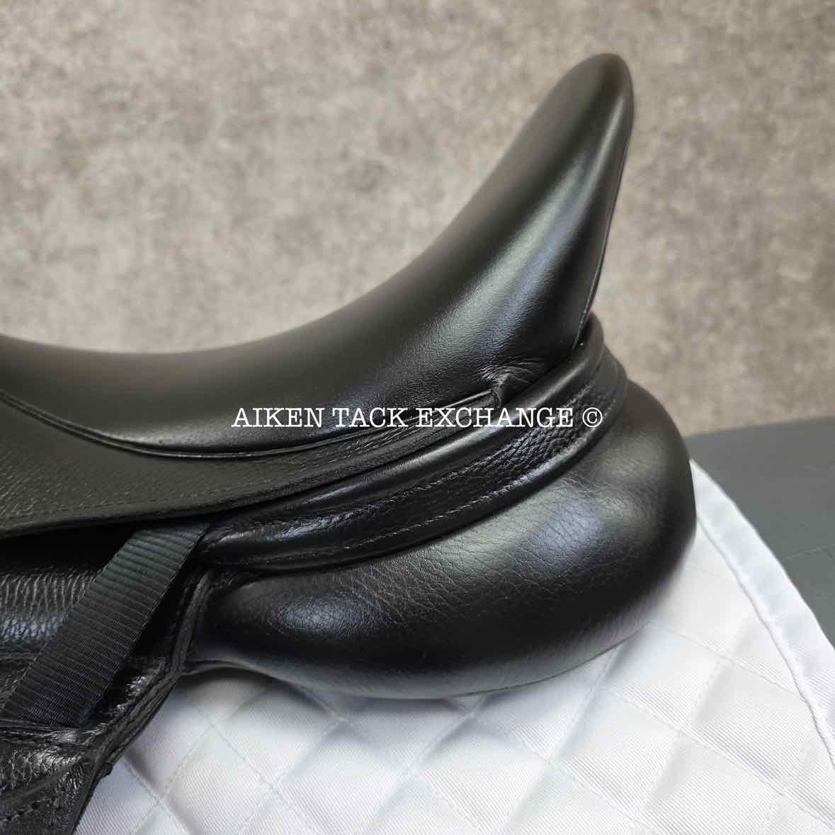2023 Envy by Custom Saddlery Aurora Monoflap Dressage Saddle, 17.5" Seat, Adjustable Tree, Wool Flocked Panels