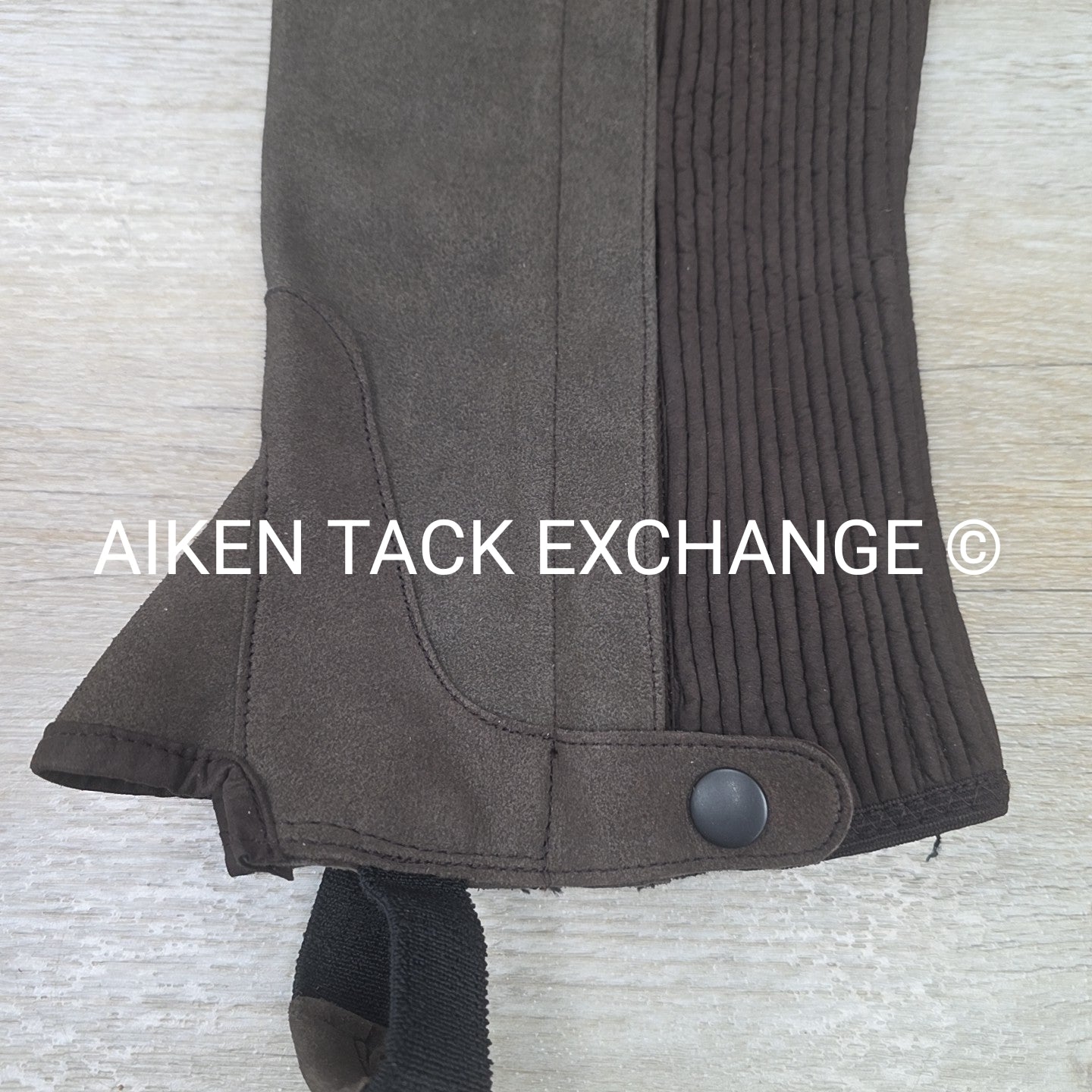 Shires Suede Half Chaps, Brown, Size X-Large