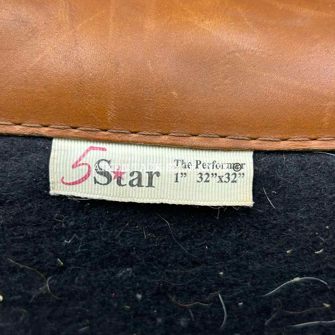 5 Star Performer 1" Western Saddle Pad, 32" x 32"