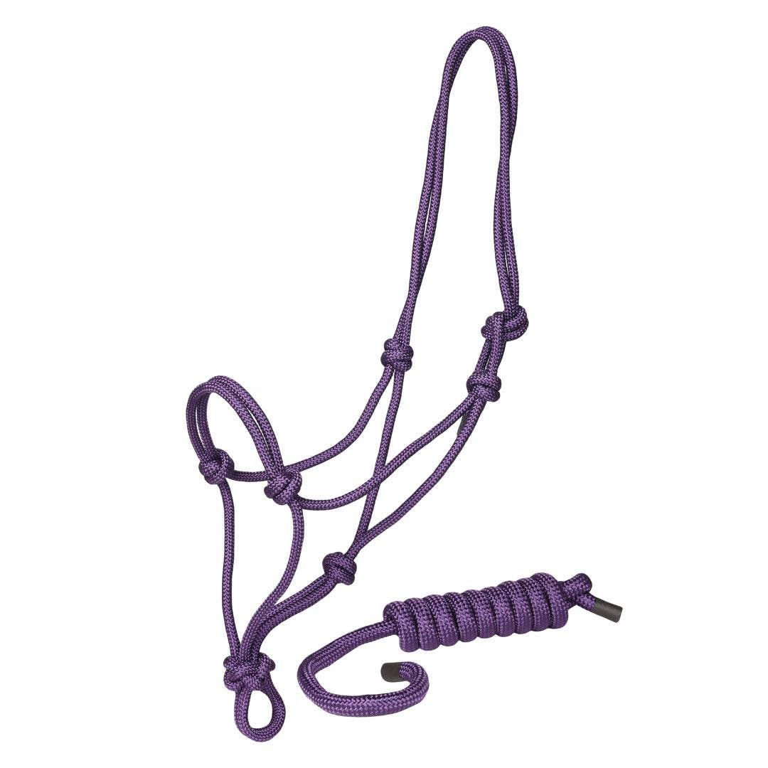 TuffRider Rugged Rope Halter with Matching Lead: Green / Horse