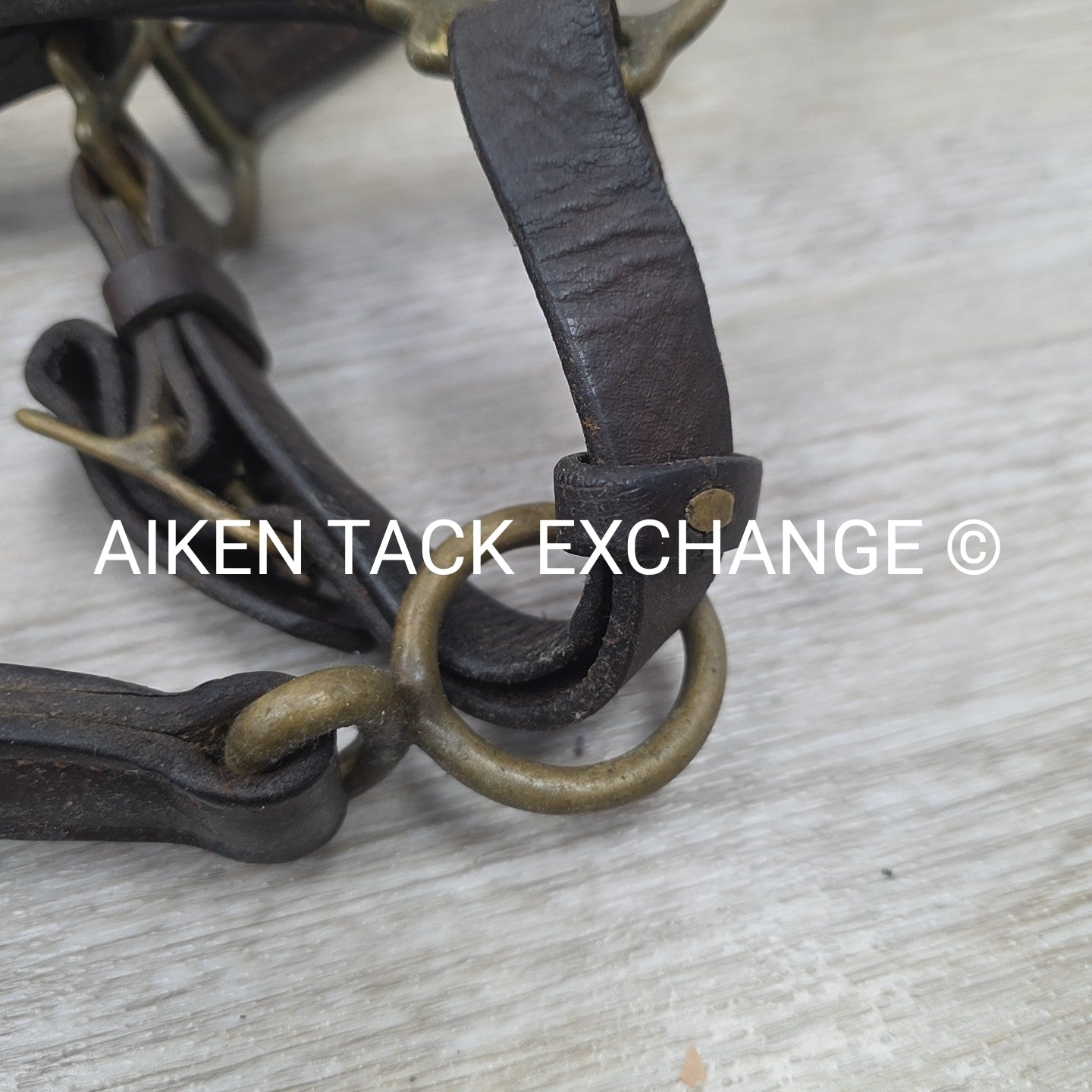 BARGAIN BUNDLE: 2 Leather Halters, Brown, Size Full