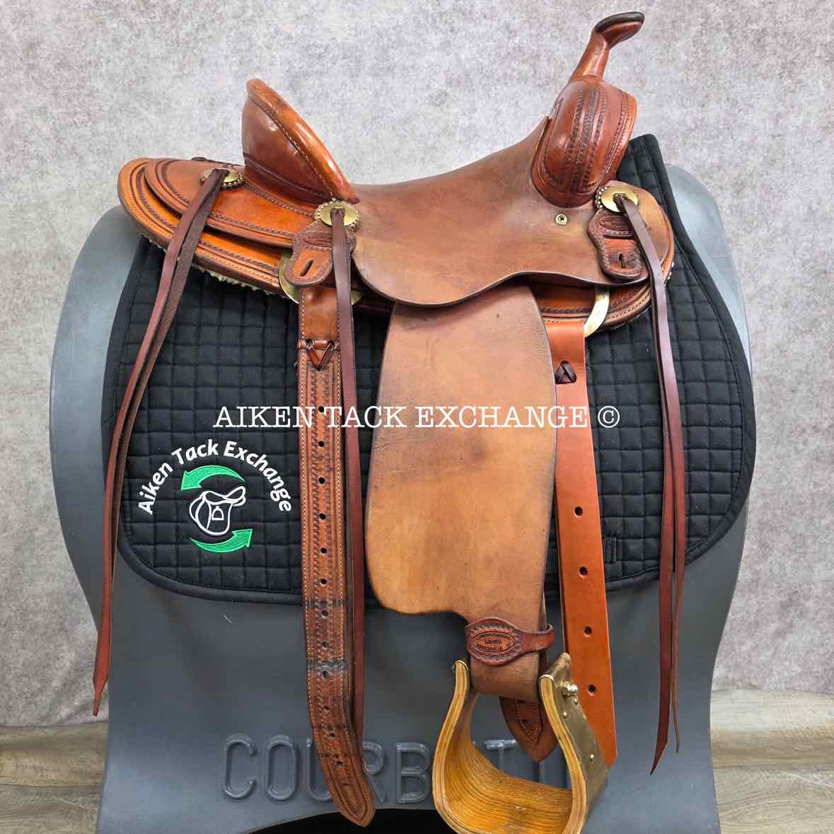 2008 Loredo Saddlery Western Saddle, 15" Seat, Wide Tree - Full QH Bars