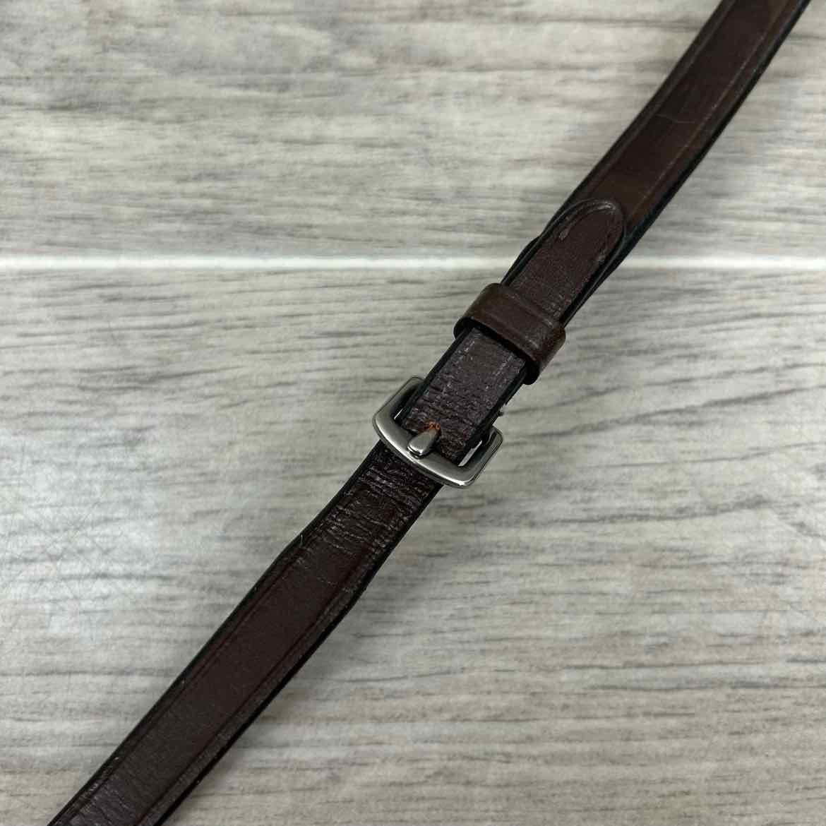 Fancy Stitched Bridle with Matching Laced Reins, Brown, Size Pony
