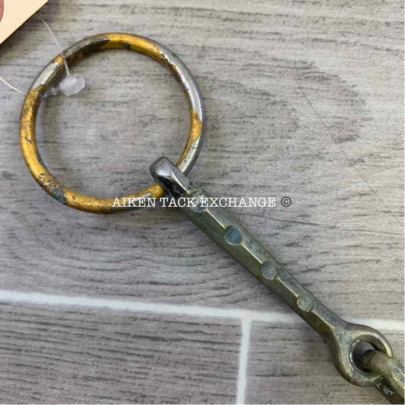 Single Joint Loose Ring Notched Triangle Mouth Bradoon Bit 5"