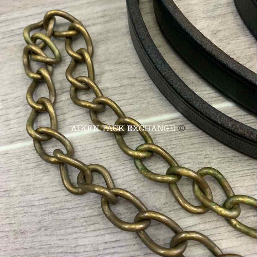 Nunn Finer Leather Lead w/ Brass Chain