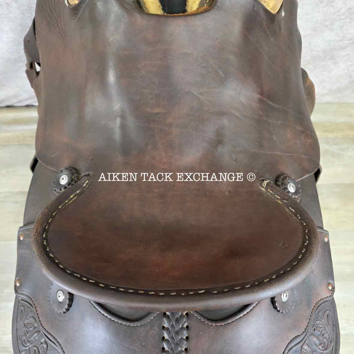 Roping Western Saddle, 15" Seat, Wide Tree - Full QH Bars, Weighs Approximately 49 lbs