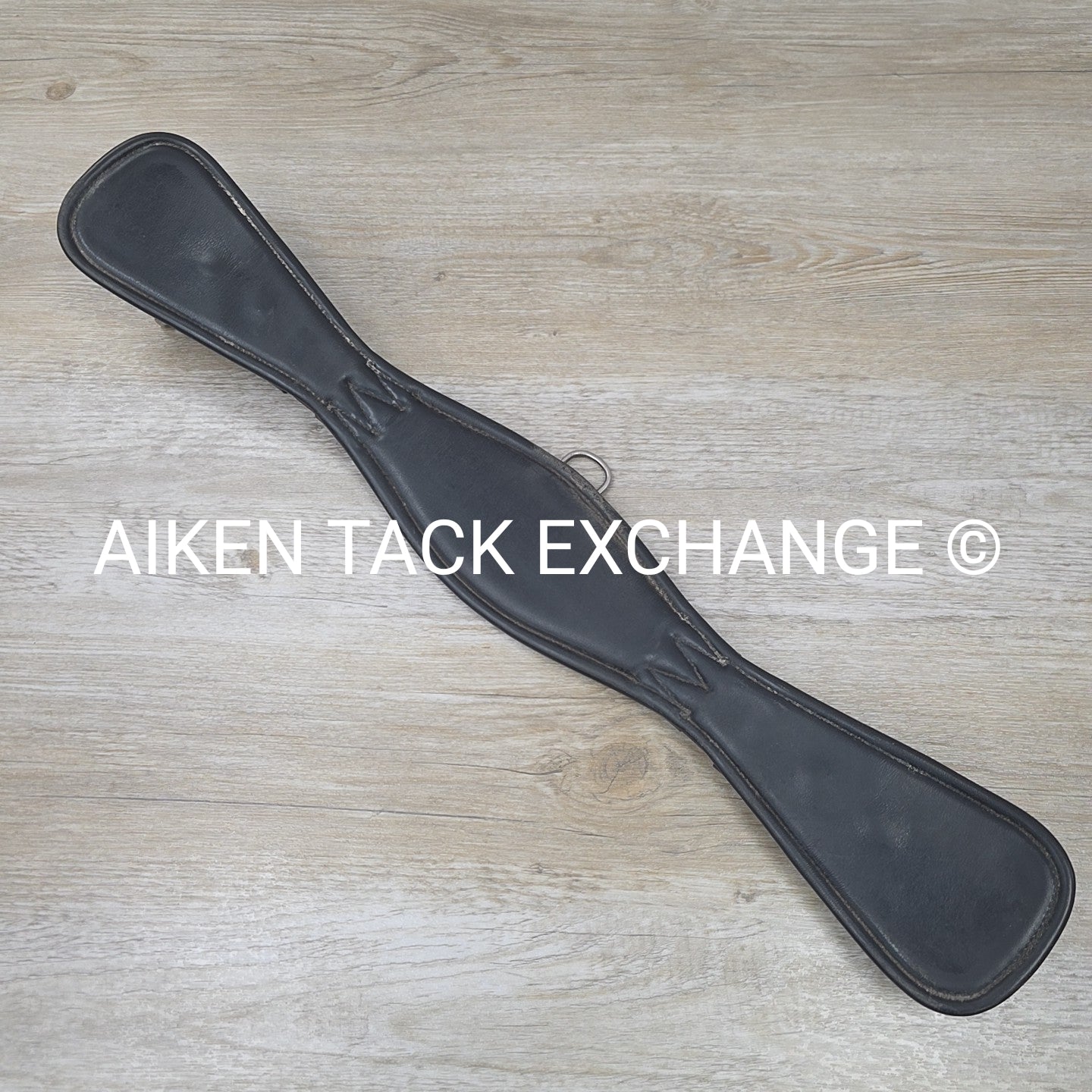 Prestige Padded Leather Short Girth, Black, 24"