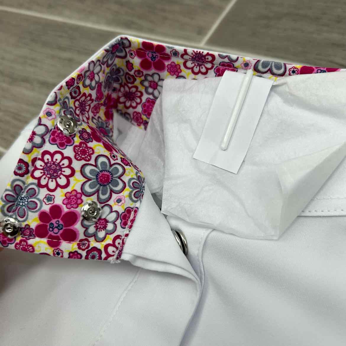 Ovation Ellie Tech Long Sleeve Show Shirt, Size 8
