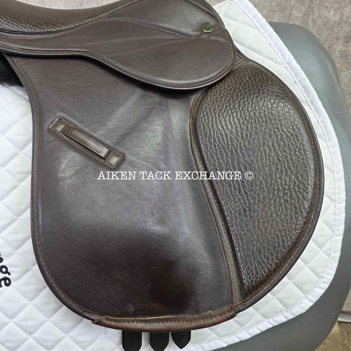 Dover Synthetic ProRide Close Contact Jump Saddle, 16.5" Seat, Medium Tree, Wool Flocked Panels