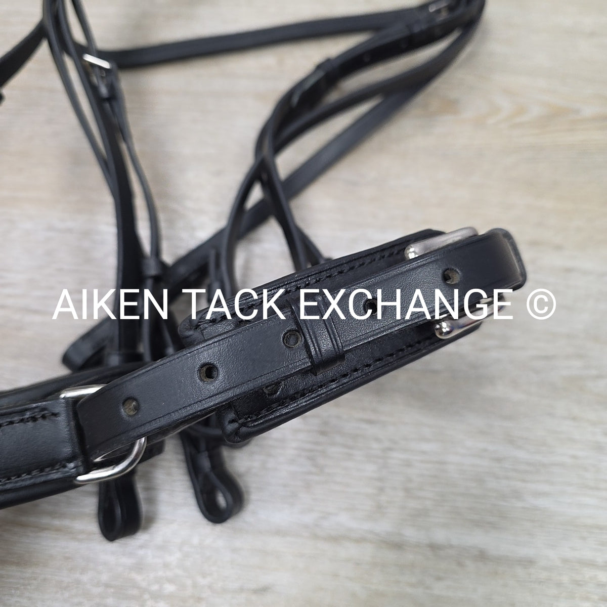 Otto Schumacher Padded Double Bridle, No Reins, Black, Size 1 - Cob