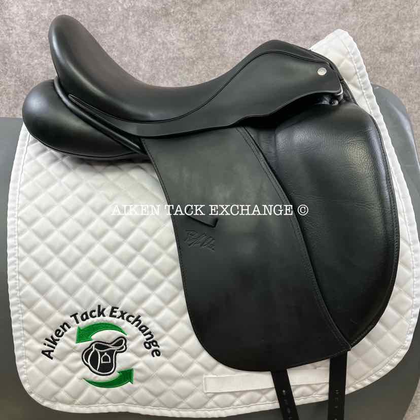 **SOLD** 2014 Custom Saddlery Signature Steffen's Advantage Monoflap Dressage Saddle, 17.5" Seat, Adjustable Tree, Wool Flocked Panels