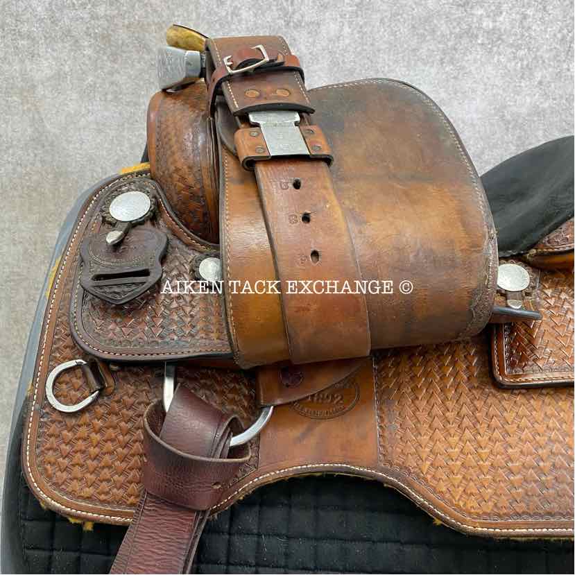 McLelland's Western Saddle, 14.5" Seat, Wide Tree - Full QH Bars