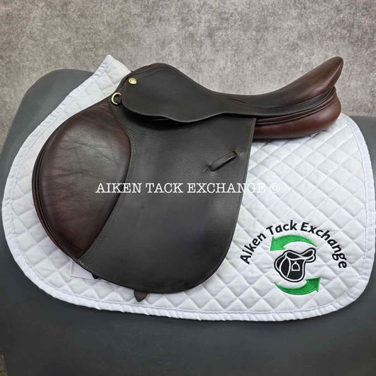 Ovation Ruiz Diaz Close Contact Jump Saddle, 17.5" Seat, Medium Tree, Foam Panels