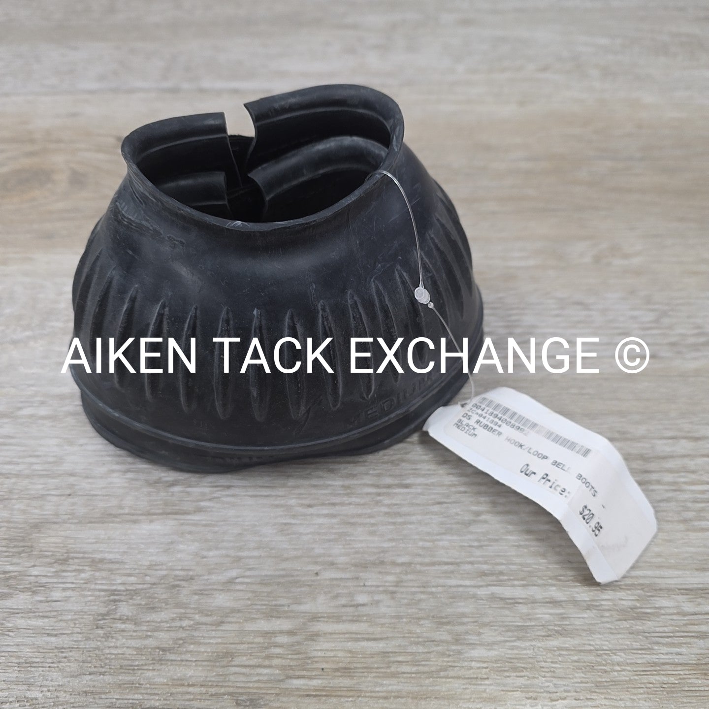 Dover Saddlery Rubber Velcro Bell Boots, Size Medium