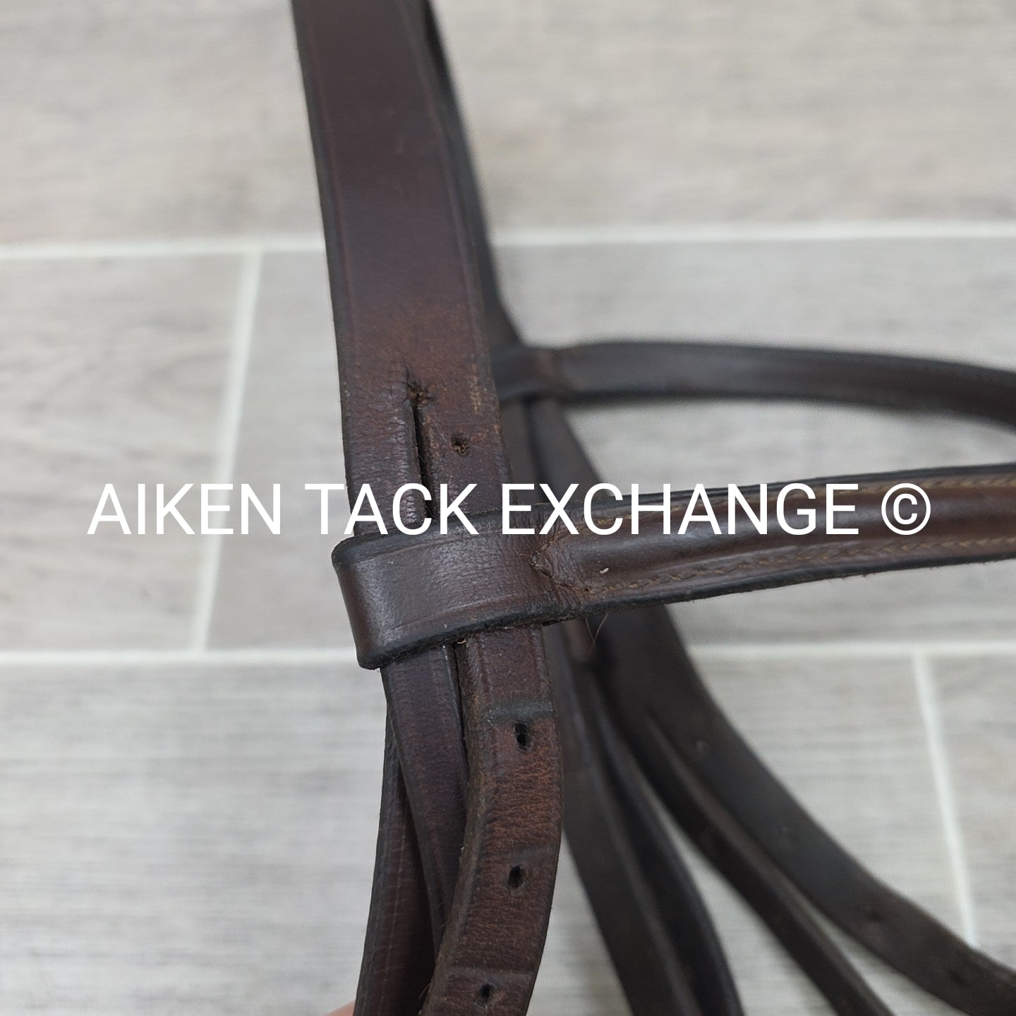 Somerset Plain Raised Bridle, No Reins, Brown, Size Full