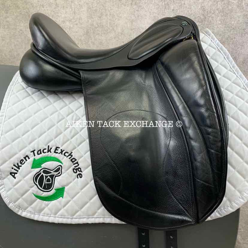 **SOLD** 2012 Hulsebos DR CC Dressage Saddle, 17.5" Seat, Medium Wide Tree, Wool Flocked Panels
