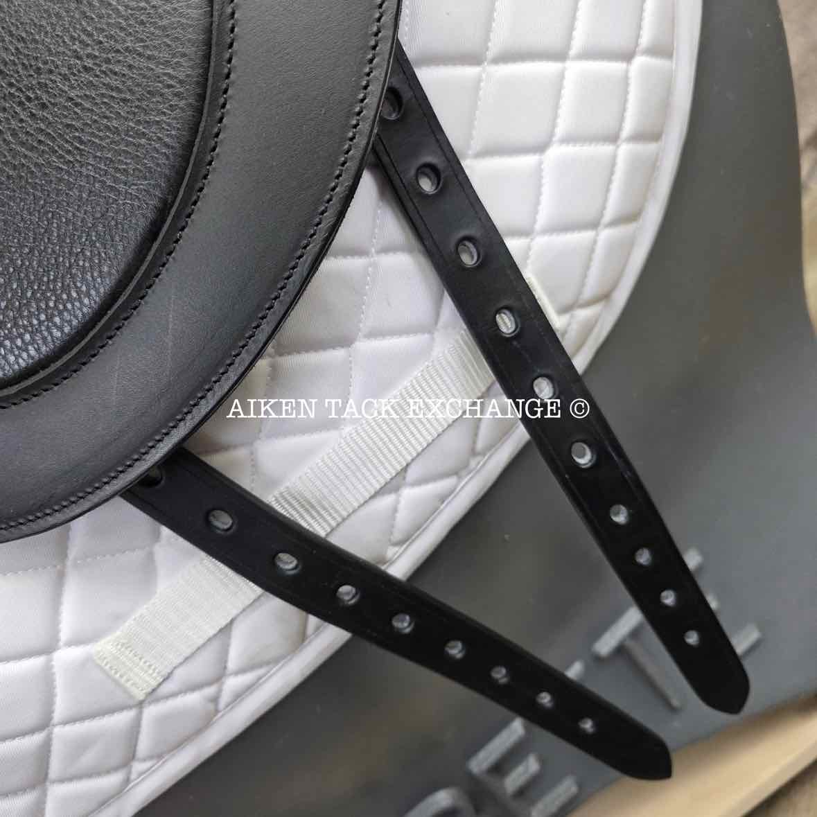 2024 Envy by Custom Saddlery Aurora Monoflap Dressage Saddle, 17.5" Seat, Adjustable Tree, Wool Flocked Panels