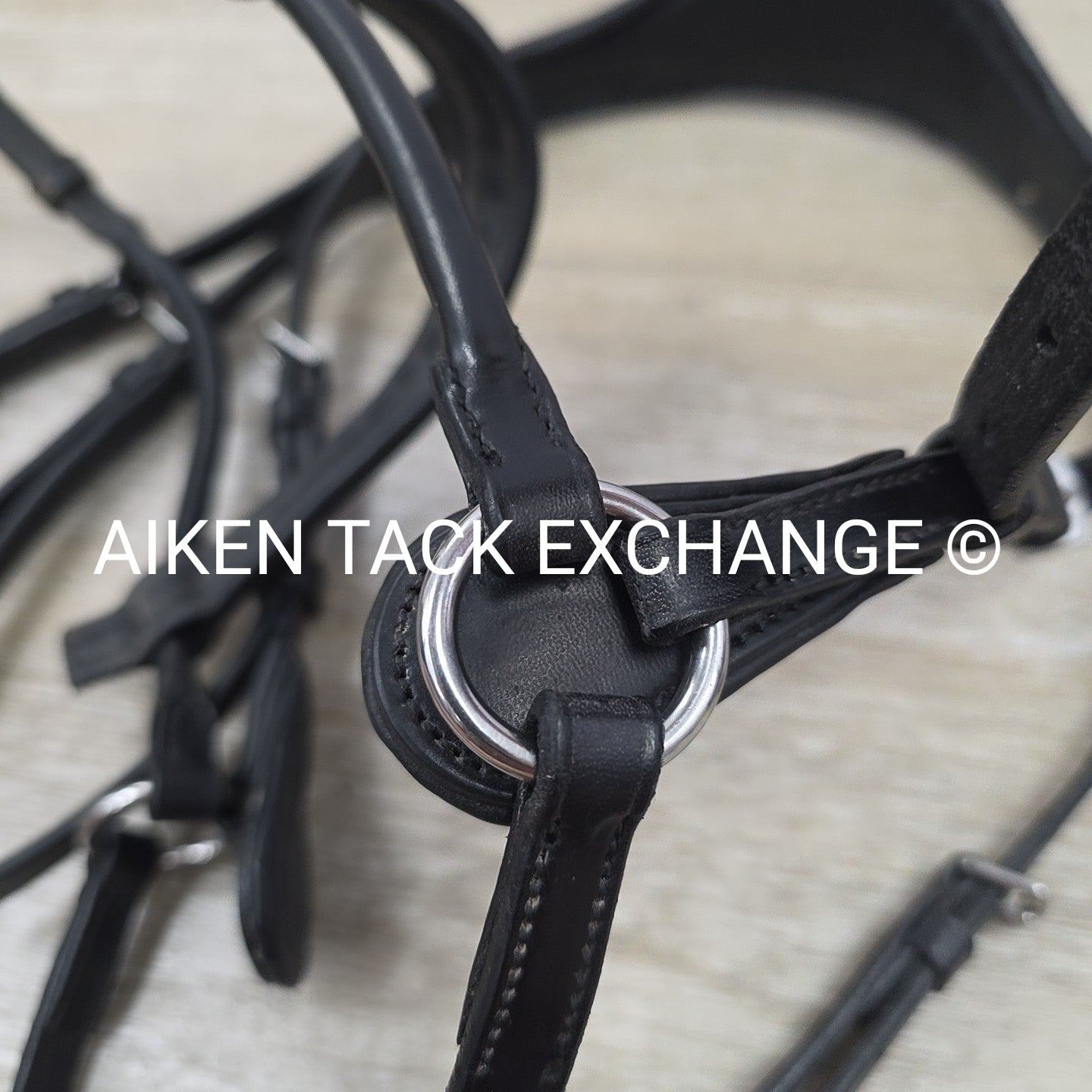 Collegiate ComFiTec Training Bridle, No Browband, No Reins, Black, Size Full