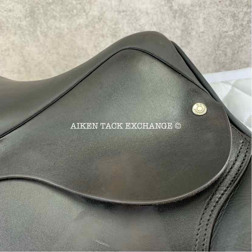 2017 Stackhouse Close Contact Jump Saddle, 16.5" Seat, Short Flap, Medium Narrow