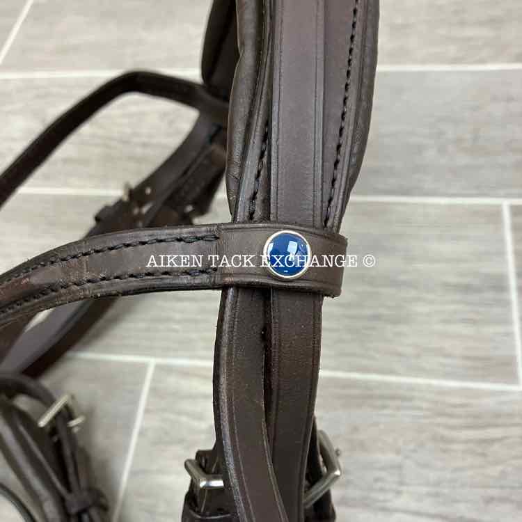 Stubben Switch 2-in-1 Snaffle & Weymouth Bridle, Brown, Size Full