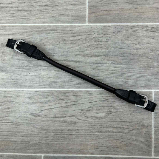 Rolled Leather Saddle Grab Strap