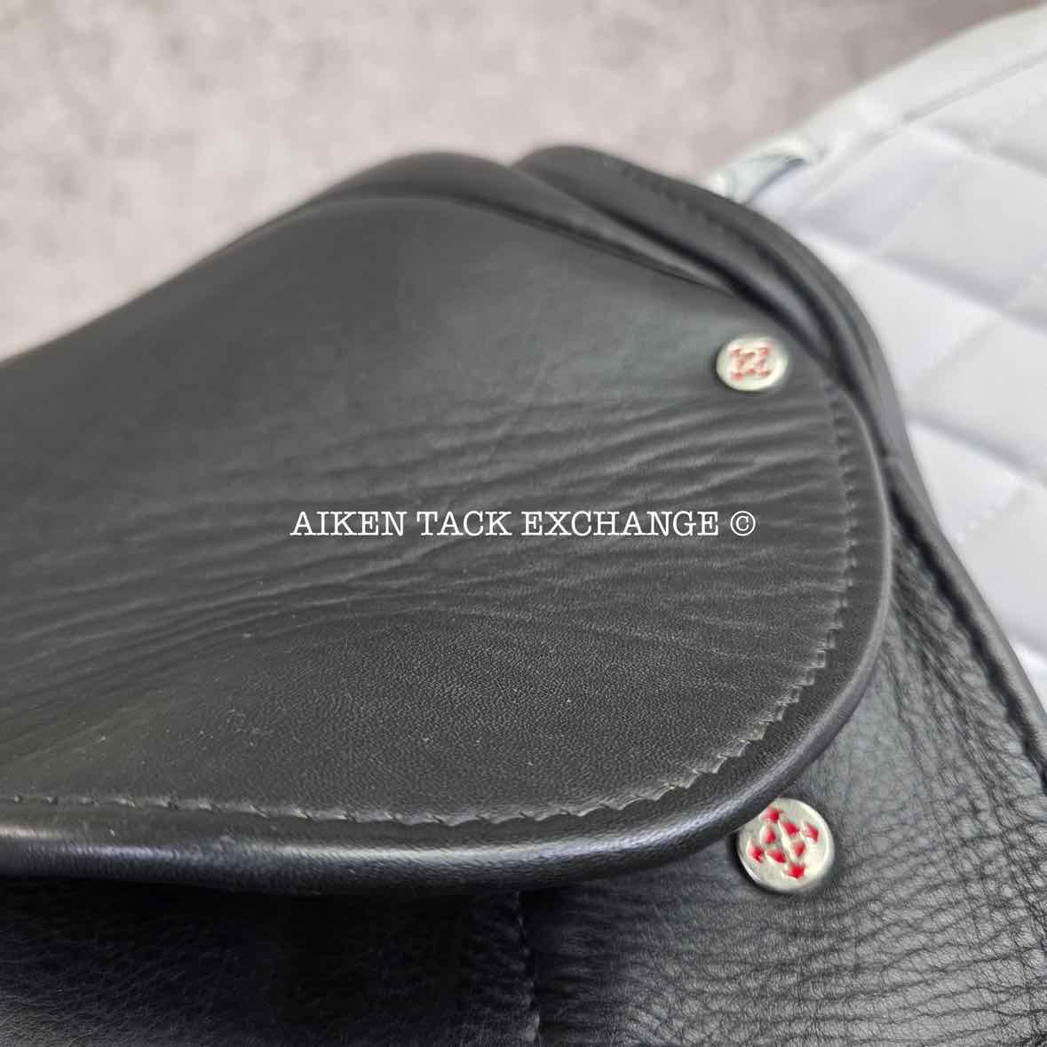 Courbette Luxor Dressage Saddle, 17" Seat, Medium Wide Tree, Wool Flocked Panels