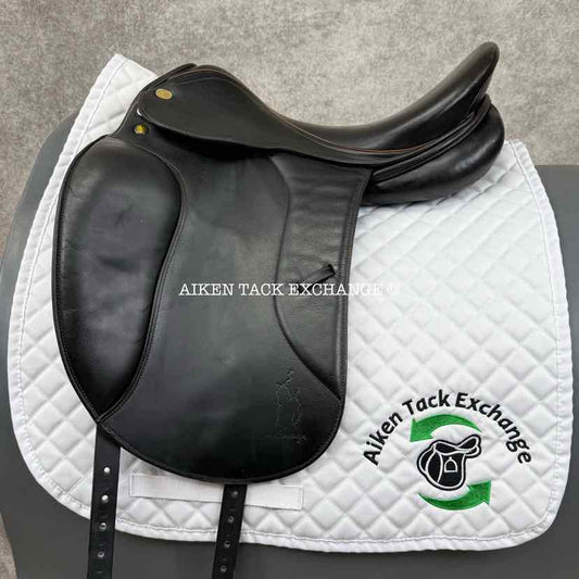 2009 Prestige Grand Dressage Saddle, 17" Seat, 33 Tree - Medium, Wool Flocked Panels