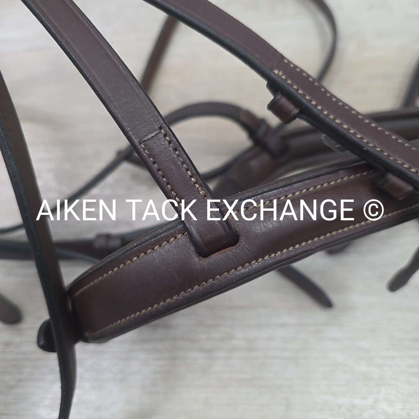 KL Select Red Barn Fancy Stitched Bridle with Laced Reins, Brown, Size Full
