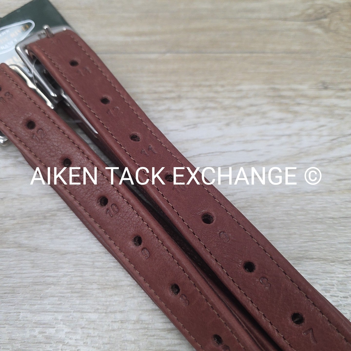 HDR Triple Covered Grippy Close Contact Stirrup Leathers, Australian Nut, 48"