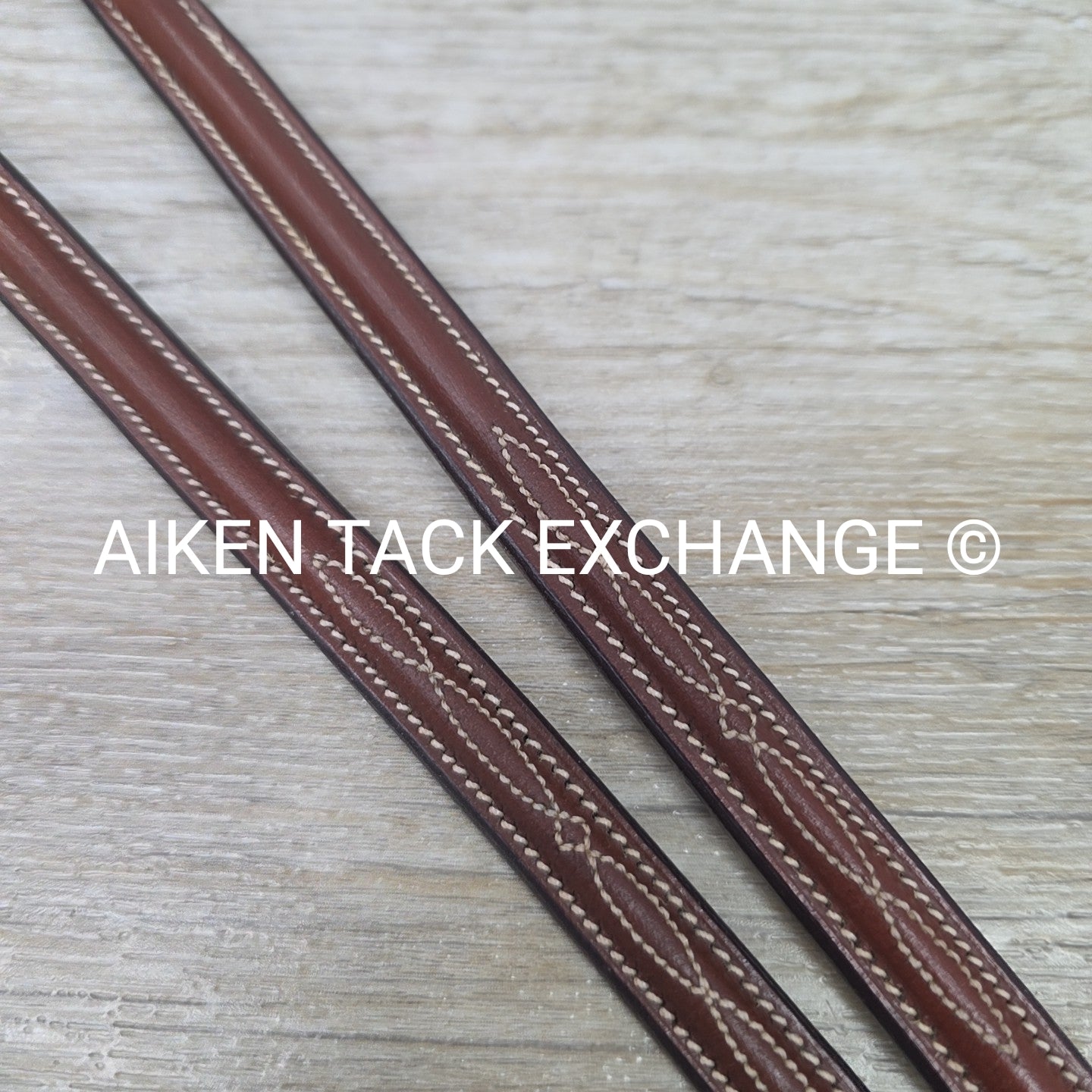 Fancy Stitched Round Raised Running Martingale Attachment, Brown