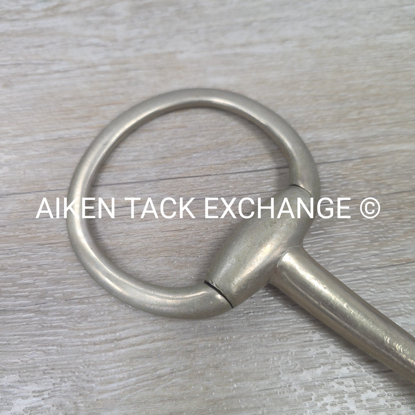 Never Rust Single Joint Heavy Duty Flat Ring Eggbutt Bit 6"