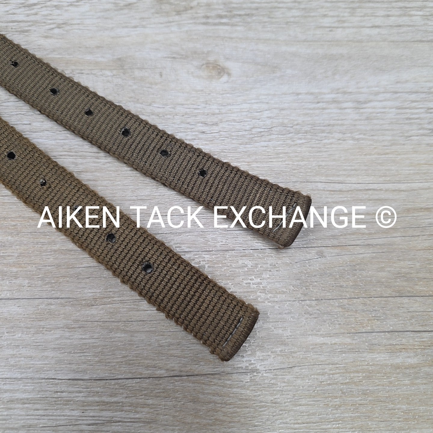 Nylon Stirrup Straps, Brown, 52"