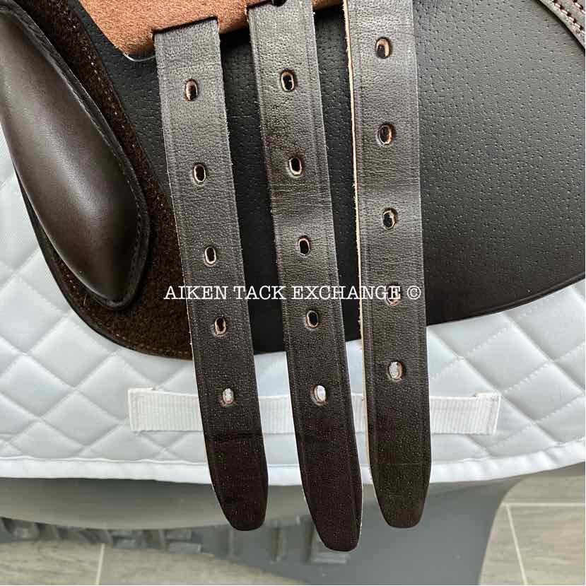 2021 Ovation San Diego Close Contact Jump Saddle, 18" Seat, Adjustable Tree - XCH Changeable Gullet, Foam Panels