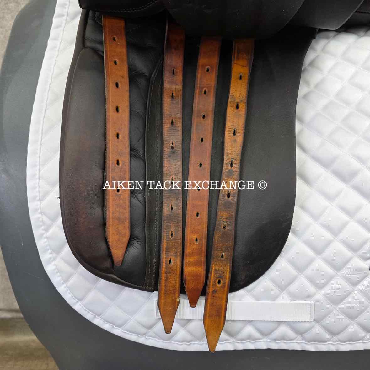 Max Hopfner Dressage Saddle, 18" Seat, Medium Tree, Wool Flocked Panels