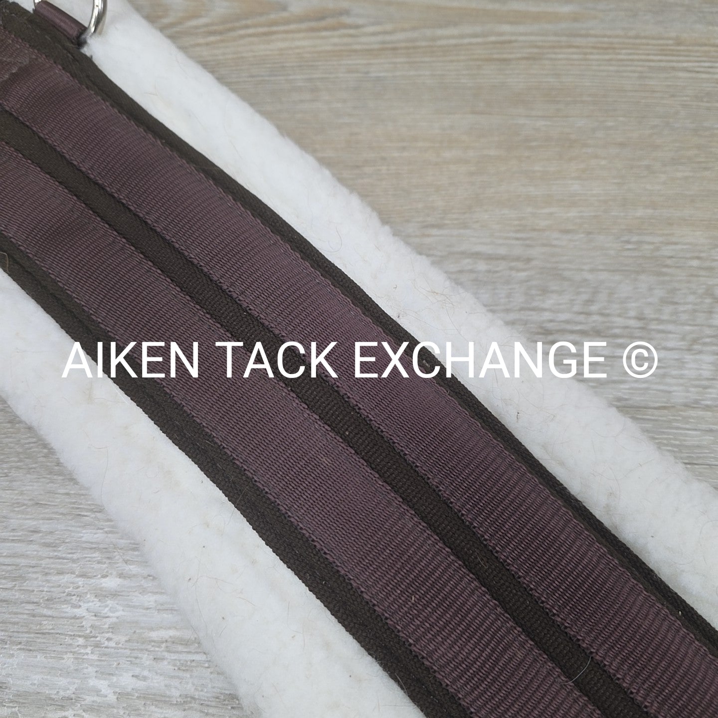 Ovation Fleece Girth with Double End Elastic, Brown, 46"