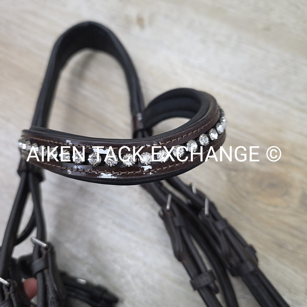 Solo Equine Salvatore Double Bridle with Matching Reins, Brown, Size Cob