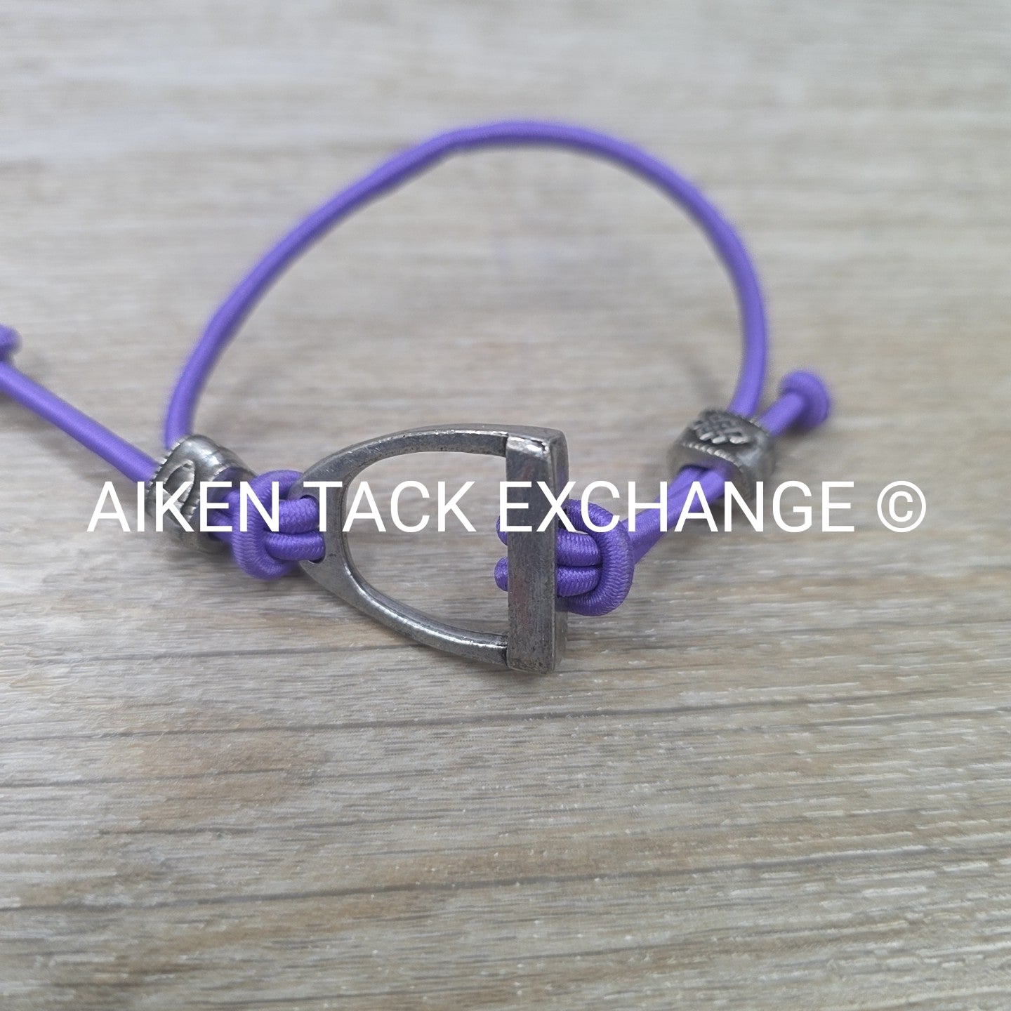 Purple Stirrup Bungee Bracelet