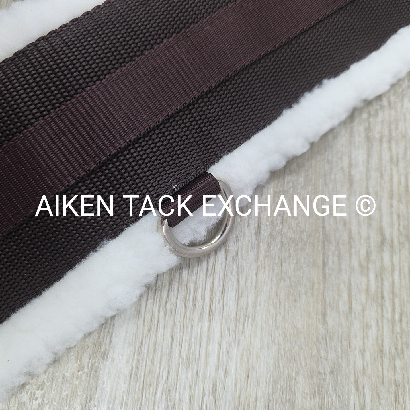 HFP Fleece Girth with Double End Elastic, Brown, 58"