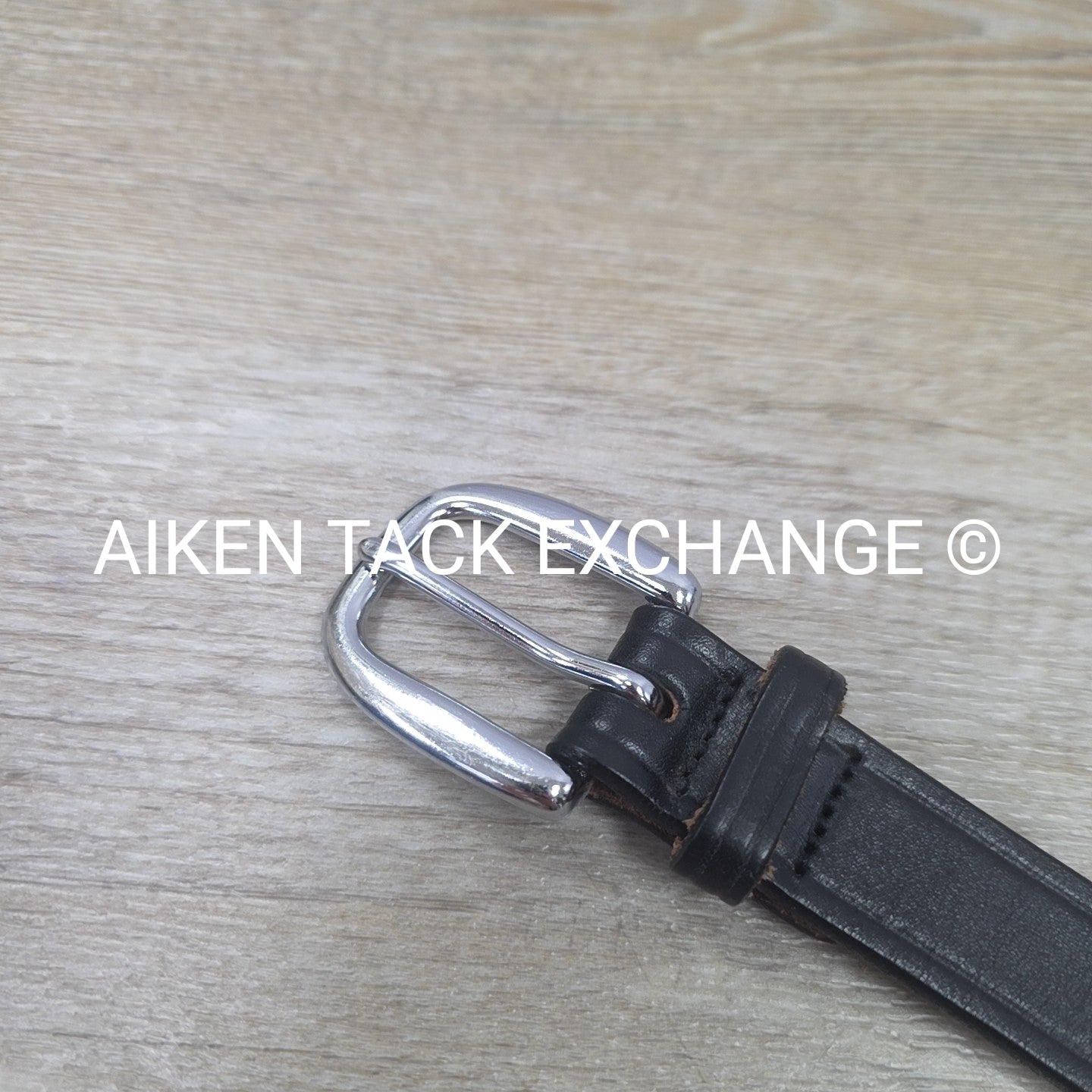 Tory Leather Snaffle Bit Belt, Black, 34