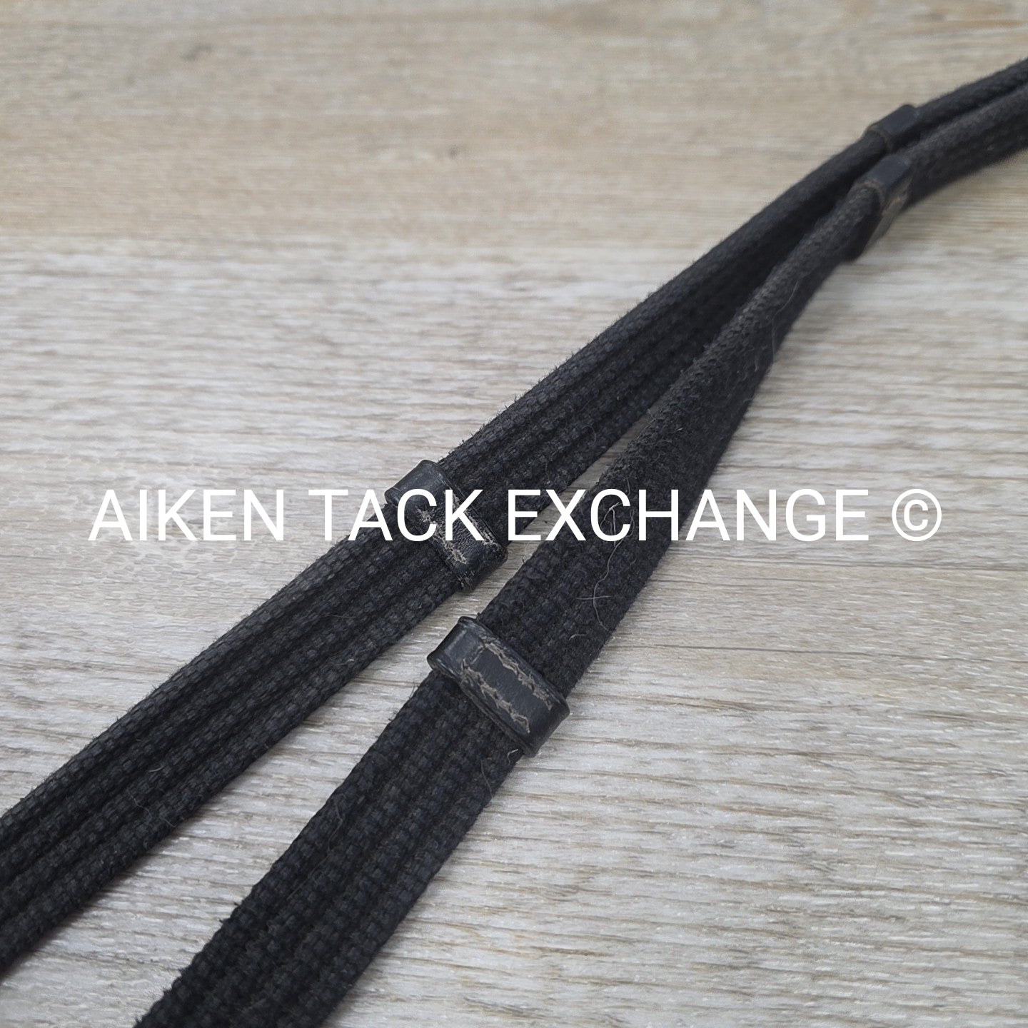 Cotton Web Reins, Black, 58"
