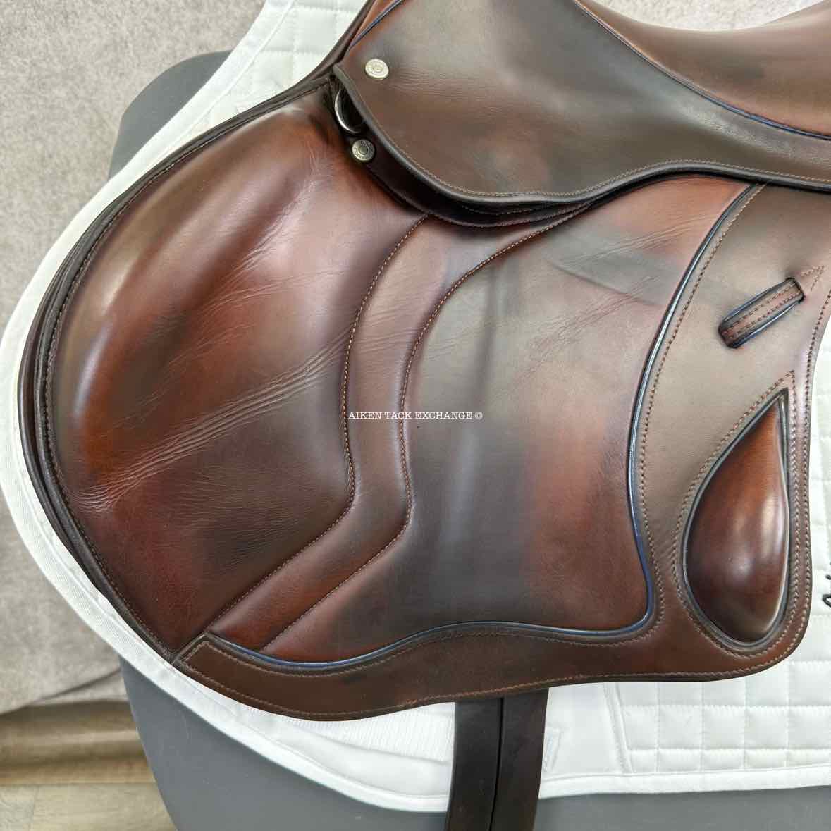 2020 Stackhouse Monoflap Jump Saddle, 17.5" Seat, Medium Tree