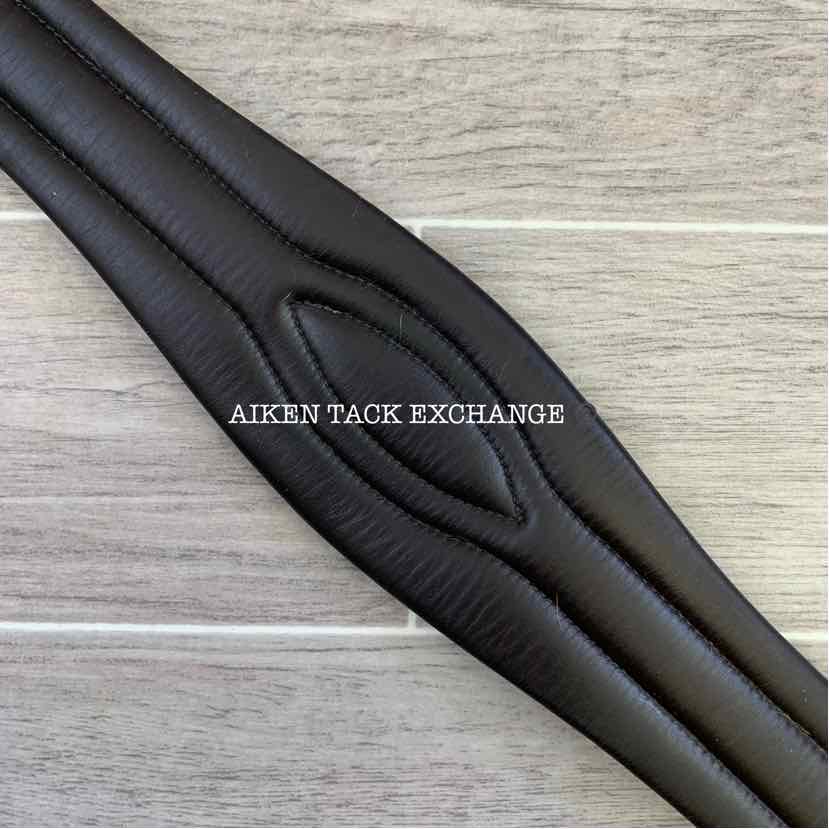 CWD Hunter Classic Leather Girth with Double End Elastic, Brown, 50"